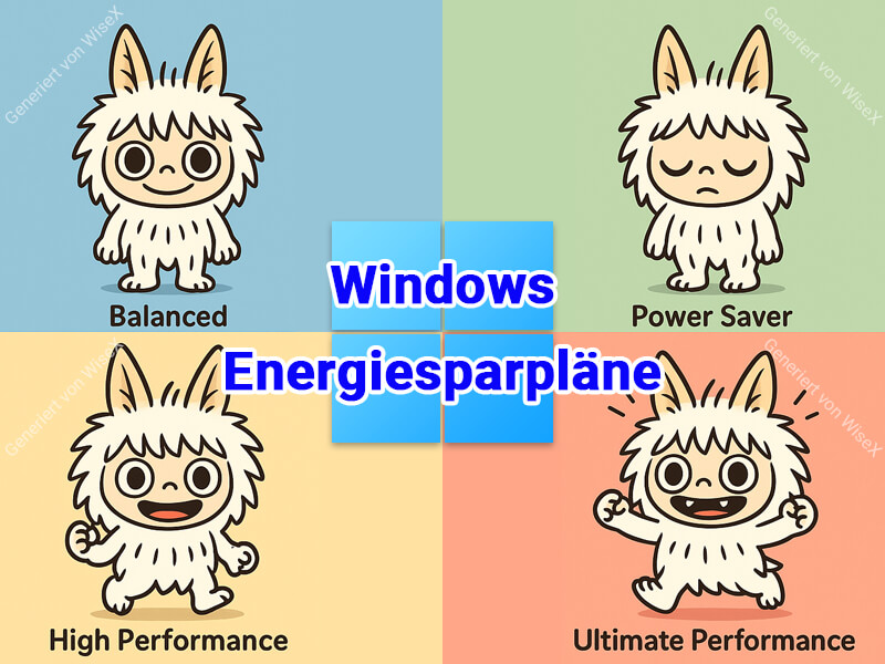 Die vier wichtigsten Windows-Energiepläne Die vier wichtigsten Windows-Energiepläne