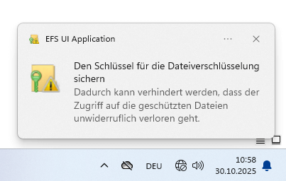 So verwenden Sie EFS, um Dateien in Windows zu verschlüsseln