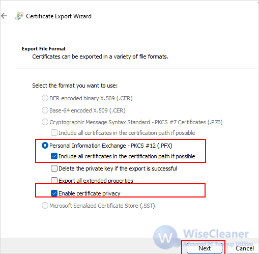 EFS-Verschlüsselungsschlüssel sichern