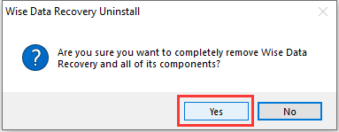 Confirm Uninstall