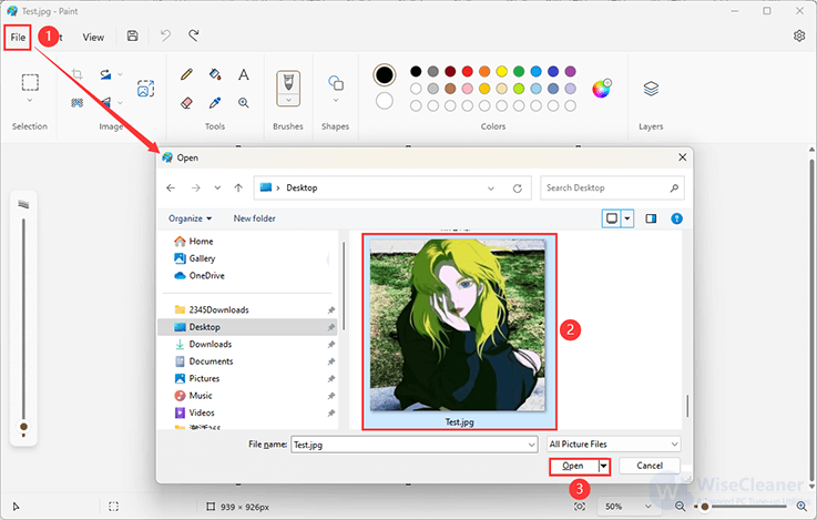 Bildhintergrund mit Paint entfernen