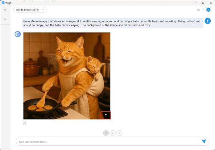 Text to Image mit WiseX
